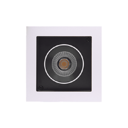 Светильник светодиодный потолочный встраиваемый поворотно-выдвижной, серия SPL, Ч/Б, 12Вт, IP20, Нейтральный белый (4000К), SPL-SQ1-12-NW 005295