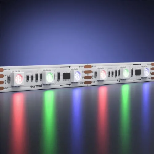 Светодиодная лента 12В 5050 14,4Вт/м RGB 5м IP 20 201242 (Белый) - фото 2