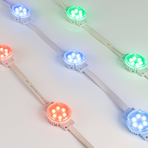 Модуль управляемый SPI-F6-D40 24V RGB-RAM-Auto (1.25W, IP68, 120 deg) (Arlight, Пластик, 3 года) - фото 1