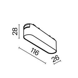 Трековый светильник Базис / Basis Radity 4000K 6Вт 120° (Белый) TR080-1-6W4K-W