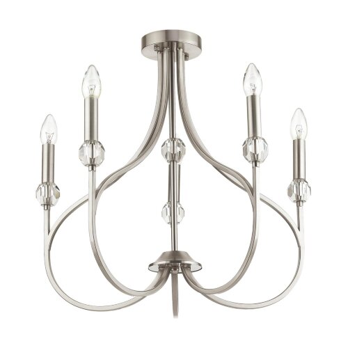 Люстра потолочная «LUMION» 4495/5C, серия: MACKENZIE (крепление на планке). Фото 1.