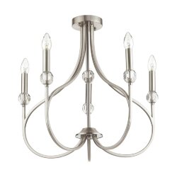 Люстра потолочная «LUMION» 4495/5C, серия: MACKENZIE (крепление на планке) - -