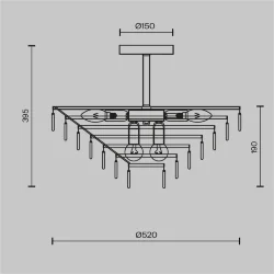 Потолочный светильник Mazzo E14х11 (Золото)