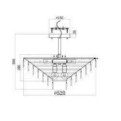 Потолочный светильник Mazzo E14х11 (Золото)