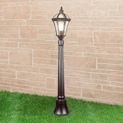 Уличный светильник на столбе IP44 Capella F черный (025015)