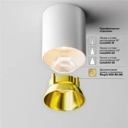 Потолочный светильник Альфа / Alfa LED 12 Вт 3000 К 60° (Белый) C064CL-12W3K-RD-WB