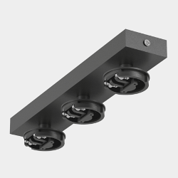 'Крепление сменное М13 для светильников MINI VILLY, поворотное накладное тройное, цвет Черный, MINI-VL-M13-BL 004875