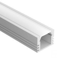 Профиль U-16/12 RAL9003 (с экраном) — 2000мм