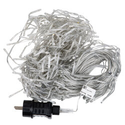 ULD-B10007-480-TTK WW-WH IP44 Бахрома светодиодная с эффектом мерцания, 10м, Соединяемая, 480 светодиодов, Теплый белый и белый свет, Провод прозрачный