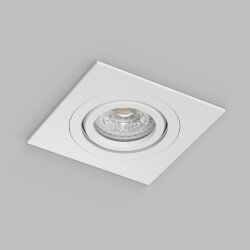 Встраиваемый влагозащищённый светильник HYDRO, IP44, до 15 Вт LED, GU10, алюминий, белый, Denkirs DK2111-WH