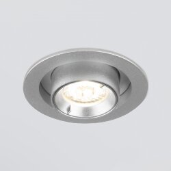 Встраиваемый поворотный светодиодный светильник Pispa 10W 4200K серебро 9917 LED (052450)