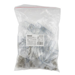 UTC-K-34-N22 CLEAR 010 POLYBAG Соединитель контактный Т-образный для светодиодных лент ULS-N22 RGB NEON 220В, 10x18мм, 4 контакта, Цвет прозрачный, 10 штук в пакете, TM Uniel