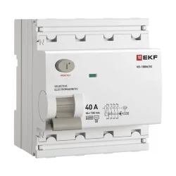 Выключатель дифференциального тока 4п 40А 100мА тип AC 6кА ВД-100N (S) электромех. PROxima EKF E1046MS40100