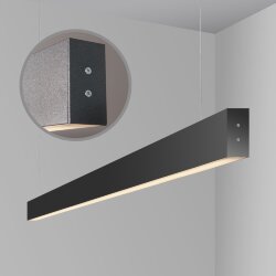 Линейный светодиодный подвесной двусторонний светильник 103см 40Вт 4200К черный LSG-01-2-8*103-32-4200-MSh (042943)