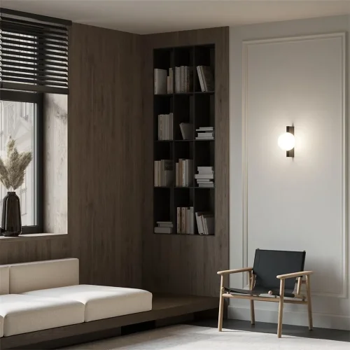 Настенный светильник (бра) Avant-garde G9х1 25Вт (Черный) - фото 16