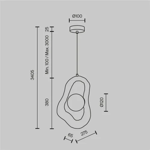 Подвесной светильник Opus G9х1 (Белый) - фото 2