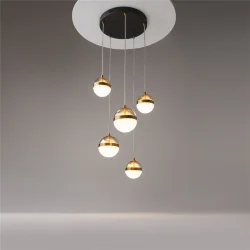 Подвесной светильник Area 3000К 58Вт (Черный и Латунь)