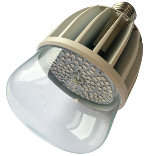 LED-M80-20W-SP-E27-CL ALS55WH Лампа светодиодная для растений, IP54, Форма M, прозрачная колба, Материал корпуса алюминий - фото 2