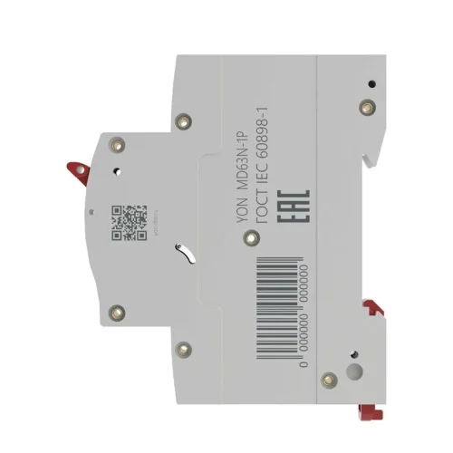 Выключатель автоматический модульный 1п C 63А 6кА MD63N YON MD63N-1PC63 - фото 3