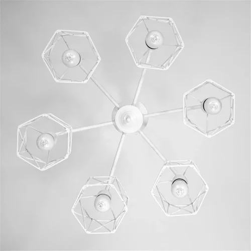 Светильник 'Стелла' 161 НПБ 01-6х60-142 Е27 ИУ бел. муар Элетех 1005404670 - фото 4