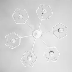 Светильник 'Стелла' 161 НПБ 01-6х60-142 Е27 ИУ бел. муар Элетех 1005404670