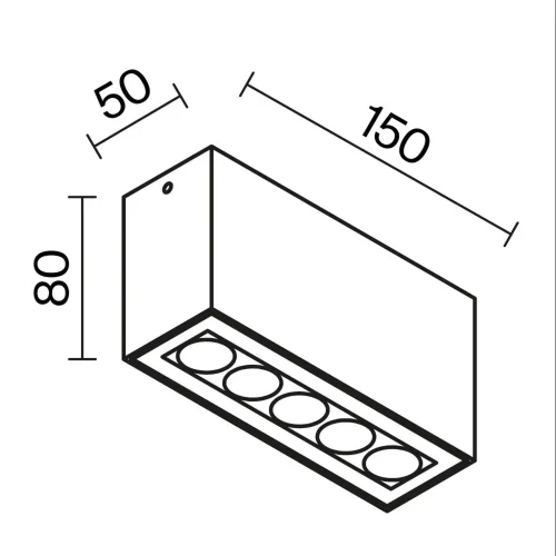 Потолочный светильник Арес / Ares 3000К 10Вт IP 54 (Графит) O309CL-L10GF3K - фото 7