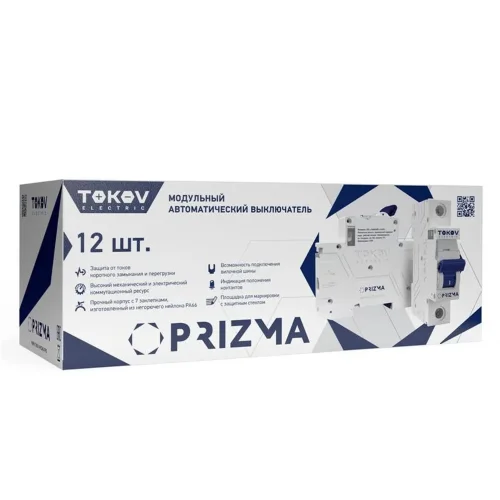 Выключатель автоматический модульный 1п C 6А 6кА PRIZMA TOKOV ELECTRIC TKE-PZ60-MCBI-1-6-C - фото 2