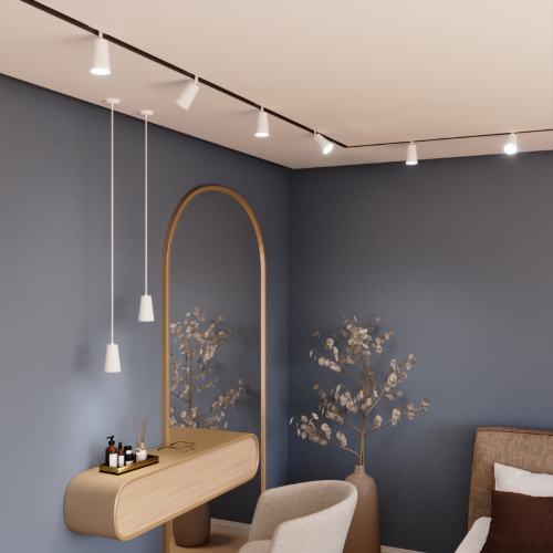 Светильник WOLTA WSL-GU10/P11W под лампу GU10 Белый CONO - фото 4.