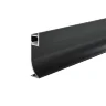 Алюминиевый профиль плинтус 53x14 (Черный, 2 м), ALM-5314-B-2M (Черный) ALM-5314-B-2M - фото