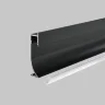 Алюминиевый профиль плинтус 53x14 (Черный, 2 м), ALM-5314-B-2M (Черный) ALM-5314-B-2M - фото 5
