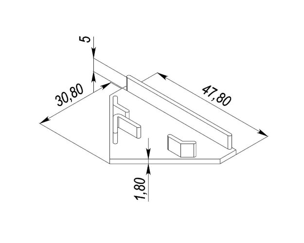 Заглушка для LC-LPU-3838 Правая - фото 2