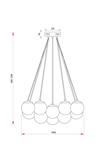 Подвесной светильник Freya FR5231PL-19CH (Хром) - фото 11