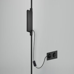 Внешний блок питания для трека Air, серия Base, 150W, 48V DC, IP20, черный, алюминий, Denkirs TR5220-BK