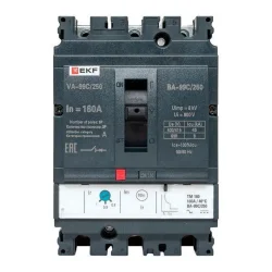 Выключатель автоматический 3п 250/160А 45кА ВА-99C Compact NS PROxima EKF mccb99C-250-160