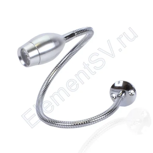Светильник светодиодный прикроватный DH11 (220V, 3W, day white, серебристый корпус, без выключателя) - фото.