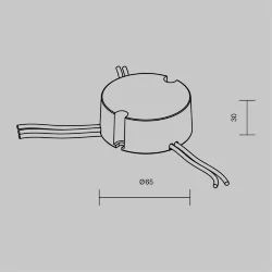 Источник тока DALI NFC DT8 25Вт 300-850А (Белый) 721027