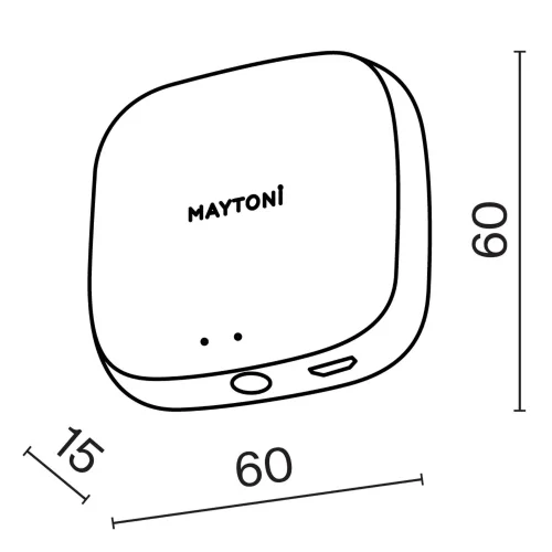 Центр управления умным домом Maytoni Smart ХАБ (Белый) MD-TRA034-W - фото 2