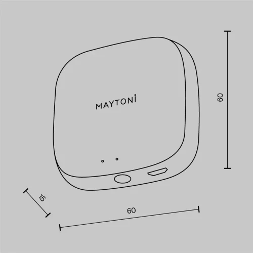 Центр управления умным домом Maytoni Smart ХАБ (Белый) MD-TRA034-W - фото 6