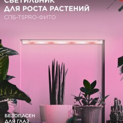 Светильник светодиодный СПБ-Т5 PRO-ФИТО полный спектр 20Вт 230B 900мм IN HOME