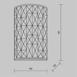 Настенный светильник (бра) Gelid E27х2 60Вт (Хром)