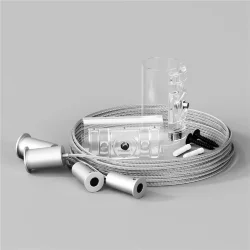 Комплект подвесов для горизонтального подвесного монтажа Nemo D25 (Серебро)