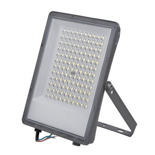 ULF-F51D-100W-6500K IP65 200-240V GREY Прожектор светодиодный, Дневной свет 6500K, Угол 90 градусов, Корпус серый, TM Uniel - фото 1