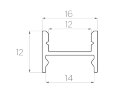 Профиль накладной алюминиевый LC-LPS-1216-2 Anod - фото 2