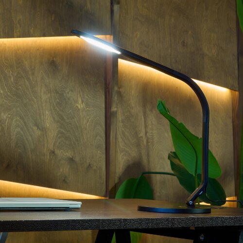 TLD-555 Black-LED-500Lm-5500K-Dimmer-USB Светильник настольный, 8W, Сенсорный выключатель, Черный - фото 8