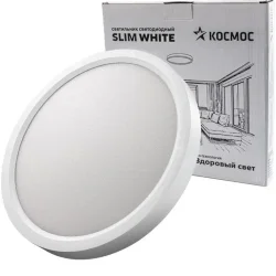 Светильник светодиодный SLIM WHITE 24Вт 4500К IP40 1620лм 230В 230х25мм КОСМОС KSlim24w_W4500K