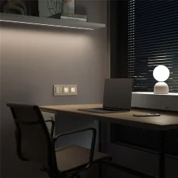 Розетка с подсветкой W (айвори матовый) W1171462