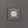 Розетка с подсветкой W (айвори матовый) W1171462 - фото 8