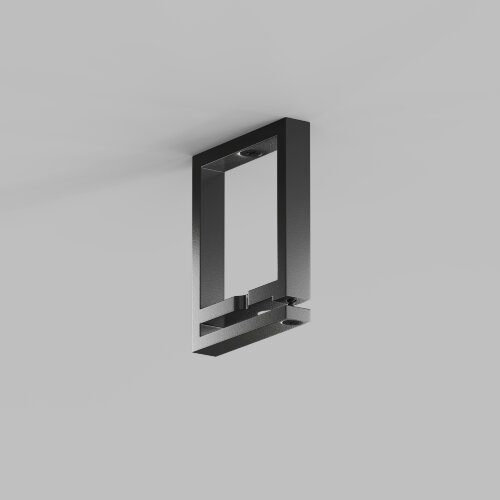 TR5518-BK Накладное крепление гибкого трека-ремня Belty, серия Base, H50мм, IP20, черный, пластик.