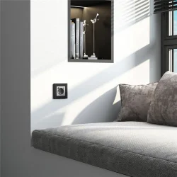 Рамка из стекла на 1 пост Senso черный soft-touch W0013108