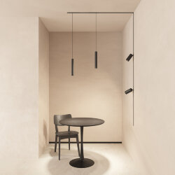 Акцентный подвесной светильник SMART SPOT ZigBee, 9 Вт, 2700–6000K, 24°, Ra90, 100–265VAC, алюминий, черный, Denkirs DK8308-BK